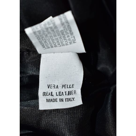 B2 NWT ORDINARY PEOPLE Black Metallic Suede Side Zip Hi Rise Pants Size 12 $615 - Picture 9 of 9